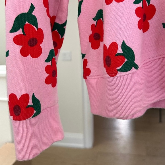 Men's GOLF WANG Find Some Time Pink and Red Flower Crewneck Sweatshirt - Size L - Picture 6 of 16